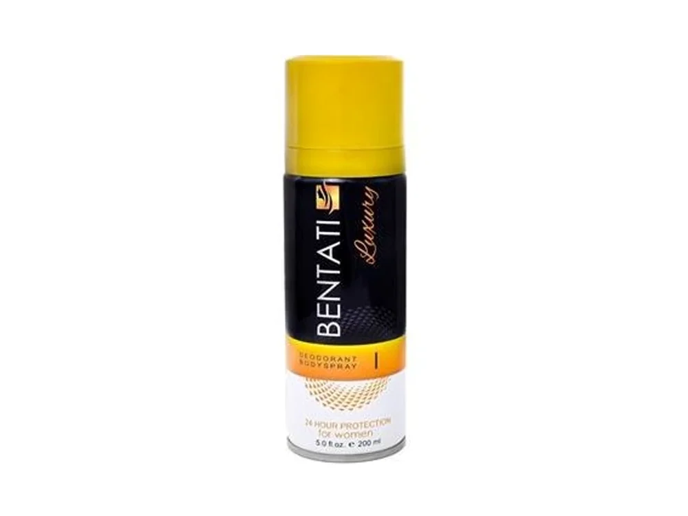 اسپری بدن دئودورانت زنانه Bentani مدل luxury حجم 200 میل