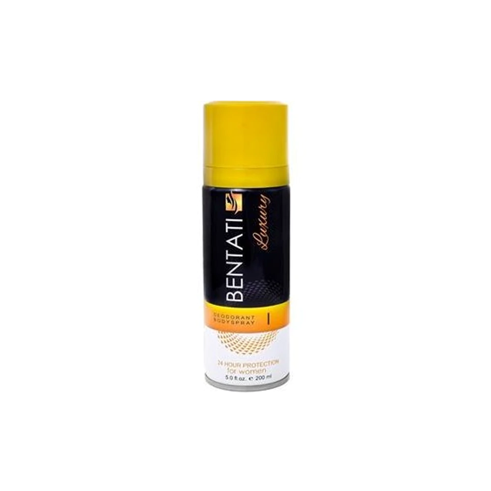اسپری بدن دئودورانت زنانه Bentani مدل luxury حجم 200 میل