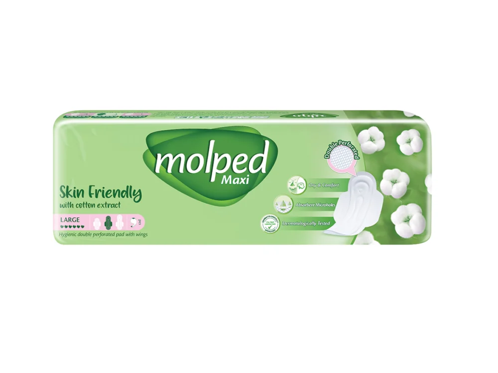 نوار بهداشتی مولپد پنبه ای سایز لارج-Molped- large