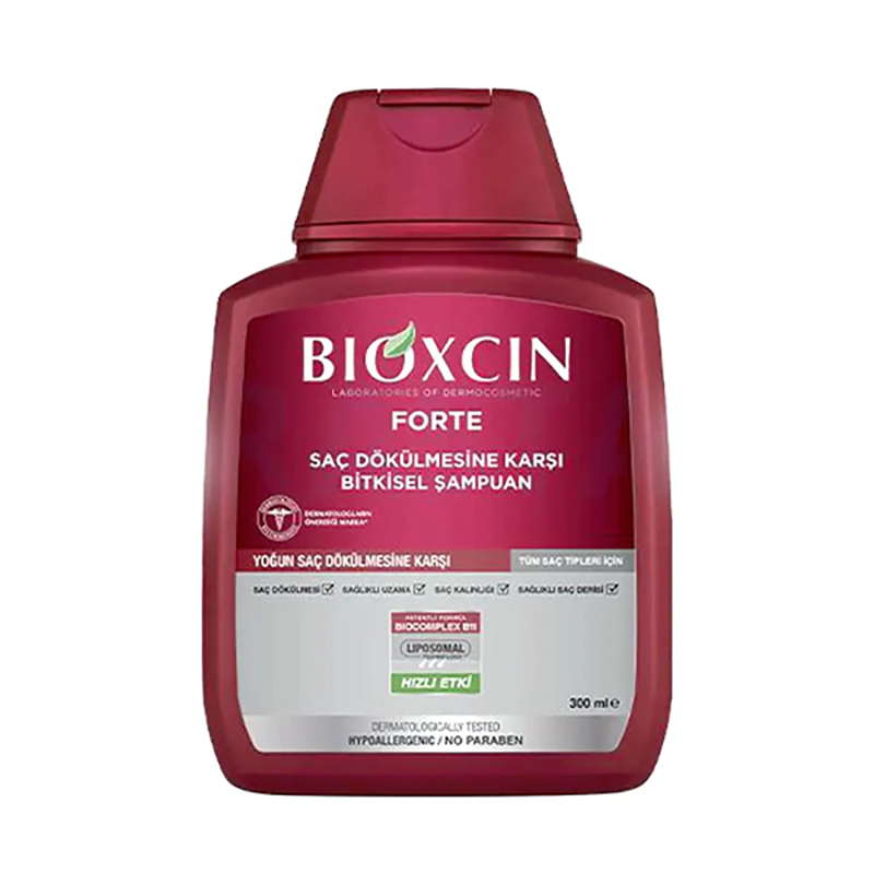 شامپو بیوکسین قرمز BIOXIN ضد ریزش مو مدل فورت حجم 300 میل